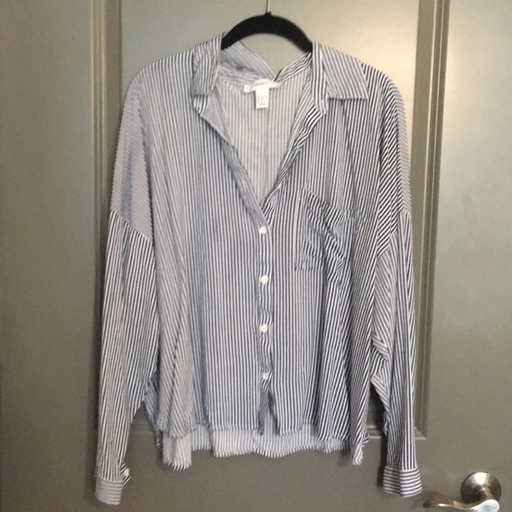 Forever 21+ Pinstripe Shirt